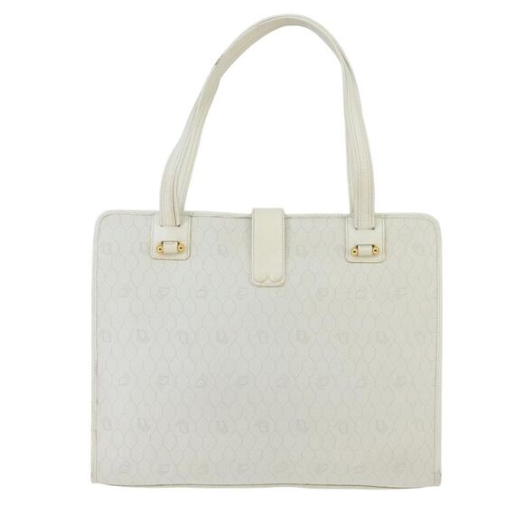 Dior Honeycomb White Canvas Shoulder Bag (Pre-Owned) - Picture 2 of 16